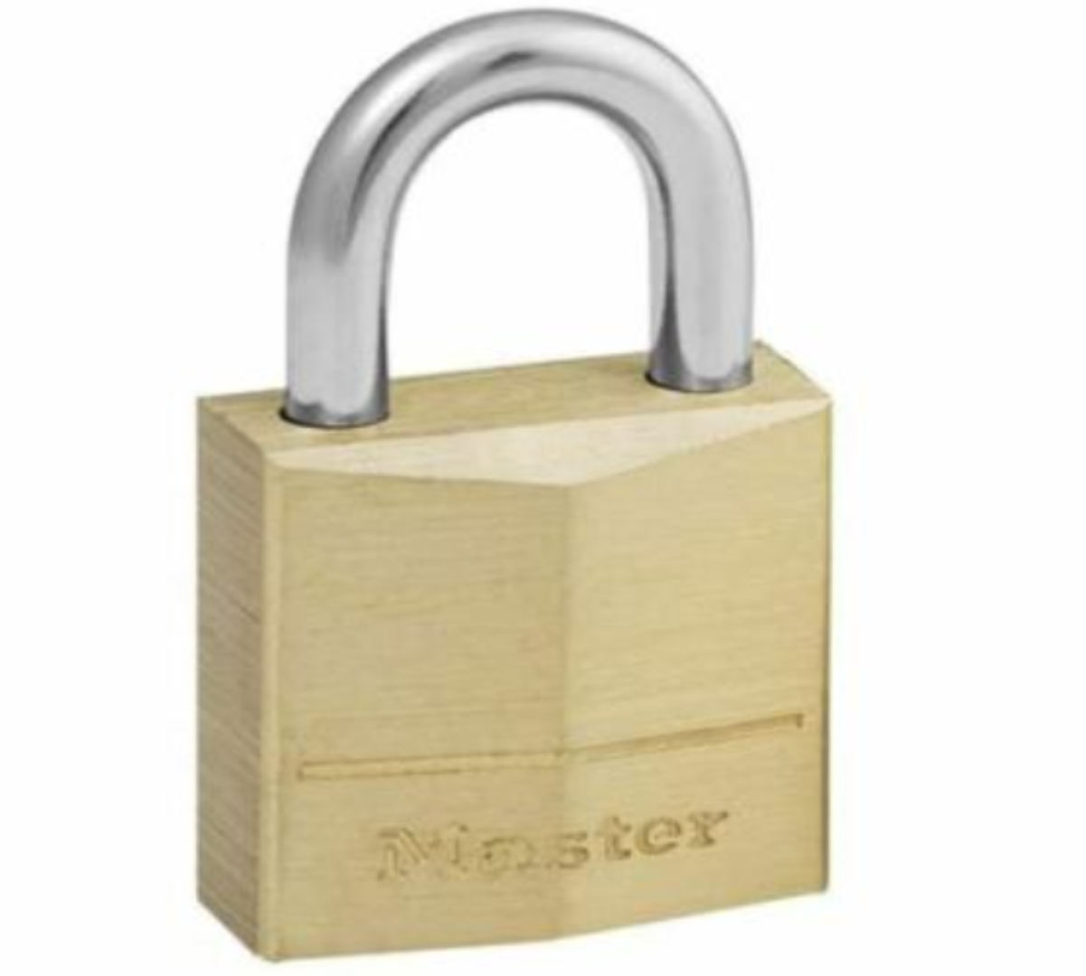 MASTER LOCK - LUCCHETTO IN OTTONE MASSICCIO - ARCO IN ACCIAIO - 20x11x4 MM