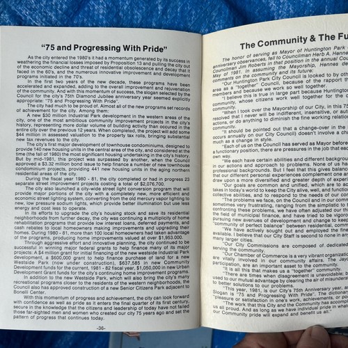 Huntington Park California Historical Sketches First 75 Years Booklet By Voigt - Picture 7 of 7
