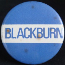 BLACKBURN ROVERS FC Vintage button badge Brooch pin fitting 38mm Dia