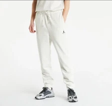 Nike Air Jordan Statement Fleece Joggers Oatmeal Heather DA9812-141 Mens Size L