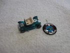 HOT WHEELS REDLINE HOT HEAP AQUA W/ LIGHT INTERIOR NICE W/ BADGE CAR 1968 USA