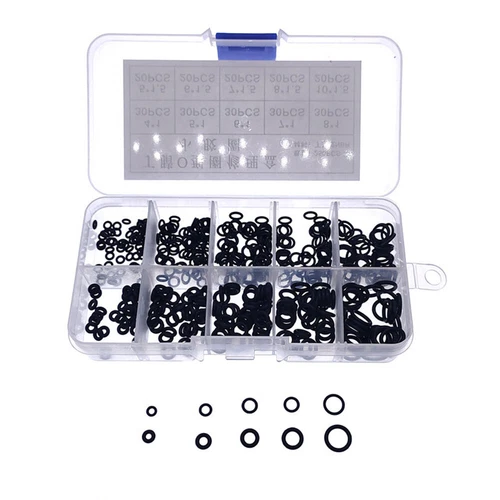 O-Ring Nitril Gummi Unterlegscheibe Set 1 Box Silikon Dichtringe Widerstand Dichtungen - Bild 16 von 28