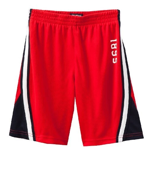 Pantalones Cortos OshKosh B'gosh Niños "1895" Gráfico Malla ROJO/AZUL MARINO/BLANCO Talla 4 Nuevos con Etiquetas  Foto 3 de 4