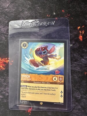 STITCH Carefree Surfer NM-MINT 21/204 Disney Lorcana TCG
