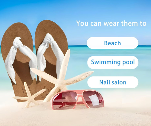 Infradito Donna Estive Comode Stoffa Righe Ciabatte Arch Support Spiaggia Piscin - Foto 8 di 12