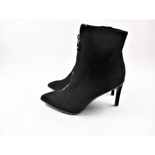 Bar III Damen-Stiefeletten Briget Microsuede Frontreißverschluss Größe 7,5 - Bild 4 von 5