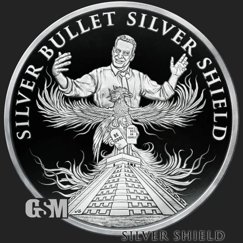 2023 1OZ Holy Global Debt Jubilee Proof .999 Pure Silver Shield Only 611 Minted