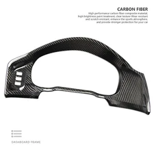 Gloss Real Dry Carbon Fiber Cluster Dash Frame Trim Cover Fits 12-20 BRZ 86 FR-S
