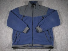 Vintage REI Co-Op Jacket Adult Large Blue Polartec Full Zip Zipped Pockets Mens