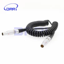 5 pin male 0B Coiled TIMECODE Cable for Sound Devices ZAXCOM DENECKE XL-LL