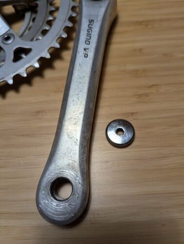 SUGINO VP 170mm crankset 48/36/26 rings SUGINO bolts & chrome caps Made in Japan - Picture 2 of 16