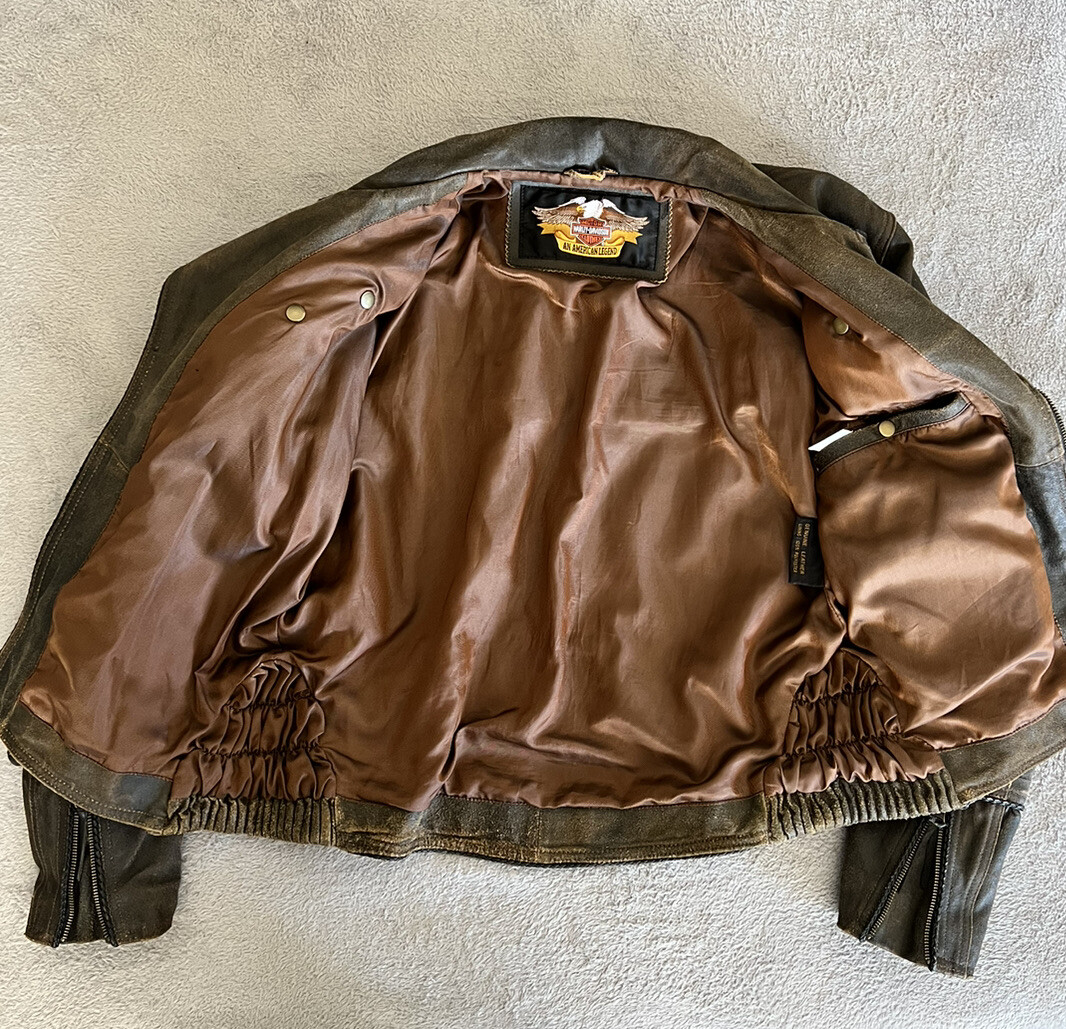 ⭐︎訳あり⭐︎Harley-Davidson レザージャケット ブラウン 楽天市場】harley davidson レザージャケット（カラーブラウン