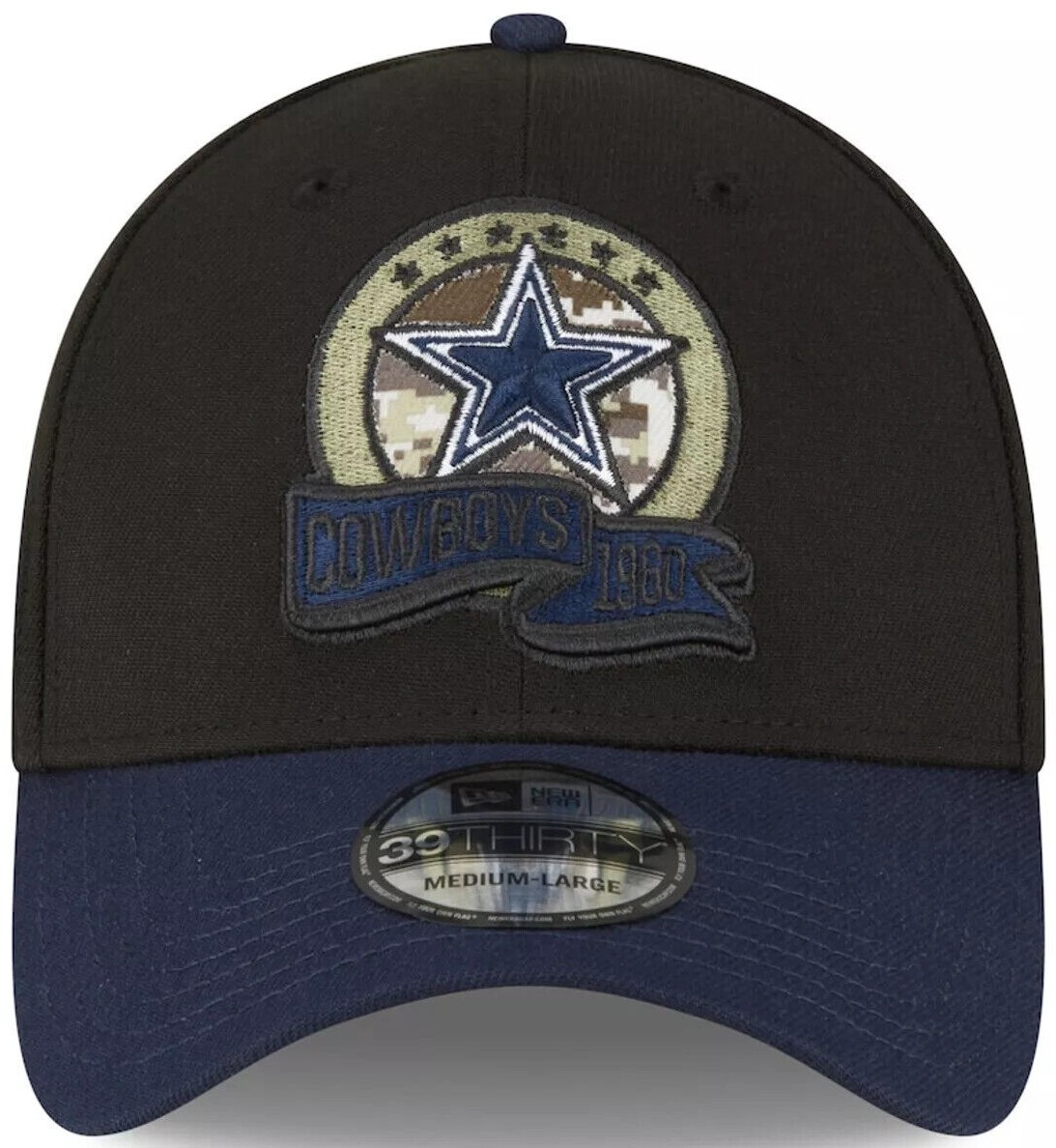 Dallas Cowboy Cap New Era Adult Dallas Cowboys Black Night