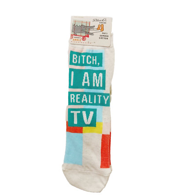Sock Ankle Blue Q Women Boy I am Reality TV Bi*ch Real Life Situation WILL COMBO