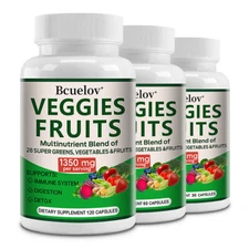 Fruits and Veggies Supplement Balance of Daily Nature Fruits & Vegetables 30-120