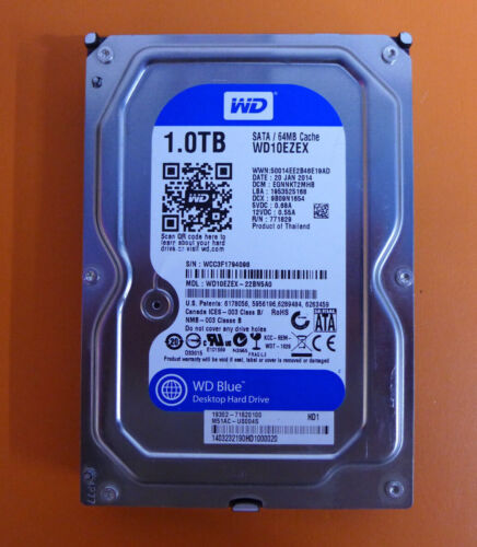 Glimte To grader Meningsfuld Western Digital Blue 1 TB 7200 RPM 3.5 Hard Drive WD10EZEX | eBay