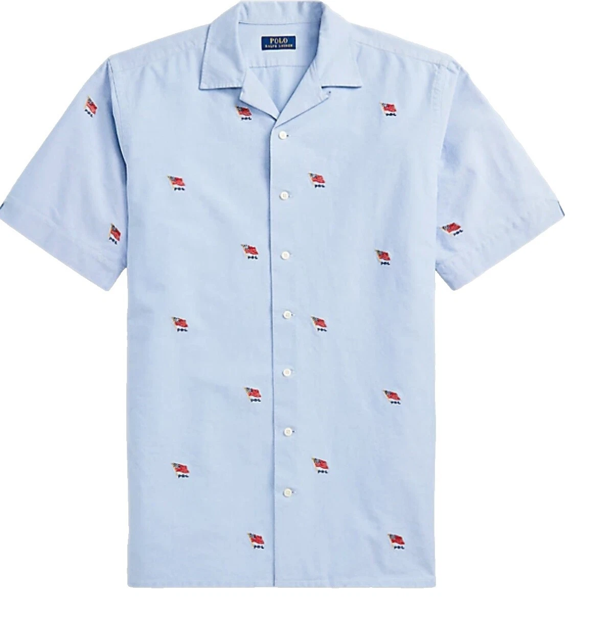 Lauren Ralph Lauren Short Sleeve Classic Casual Button-Down Shirts for Men