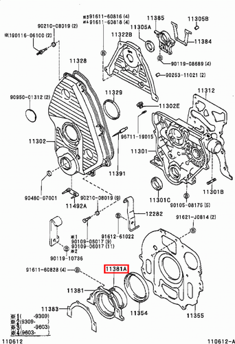 Genuine Hilux LN110 LN109 LN108 LN107 LN106 3L 2L Rear Main Oil Crankshaft Seal - Picture 6 of 20