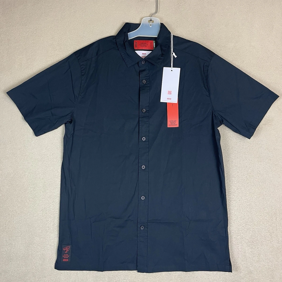 globe dress shirt Colorful Globes Button Down Shirt W/ Red Trim