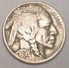 1936 D Buffalo Indian Head Nickel 5 Cents Coin VF