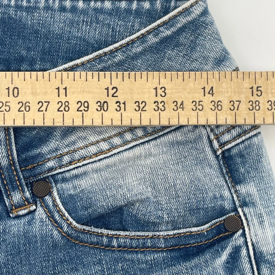 Salpicaduras de pintura envejecida lavado ligero ajustado Cabi Jeans para mujer talla 4 Foto 3 de 4