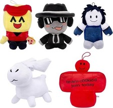 5PCs Set Forsaken Chance Soft Plush Doll Elliot Coolkid Toys Gift for Kids Fans