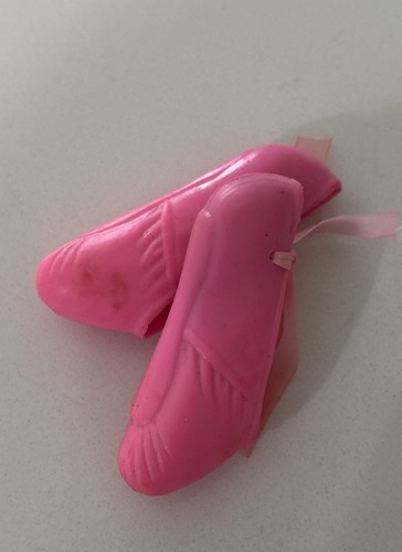 Miniatur Rosa 2 Zoll Weichplastik Ballerina Schuhe Ornament - Bild 4 von 4
