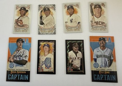 Topps 2021/2022Allen & Ginter MLB 8 Card Lot Mini/Standard Rookie 