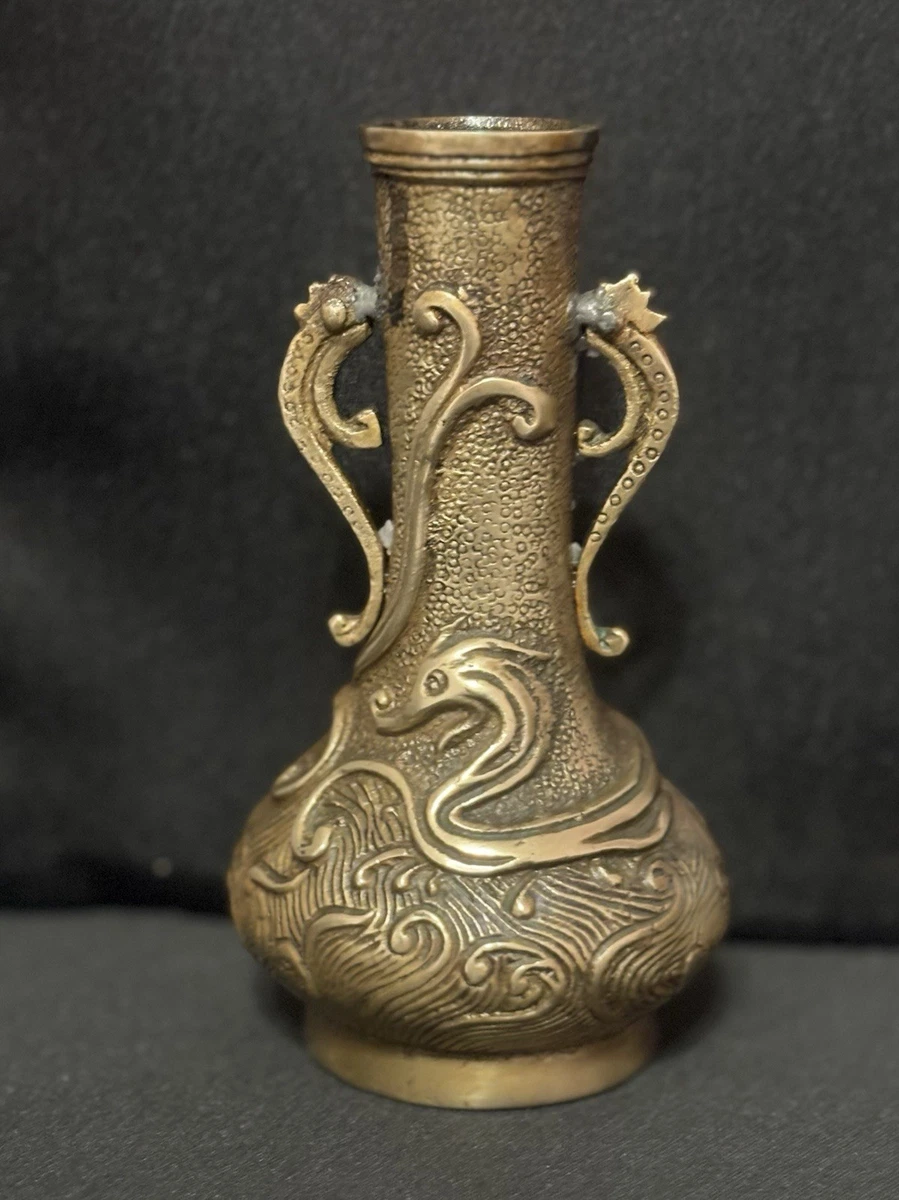 中国古董黄铜花瓶| eBay