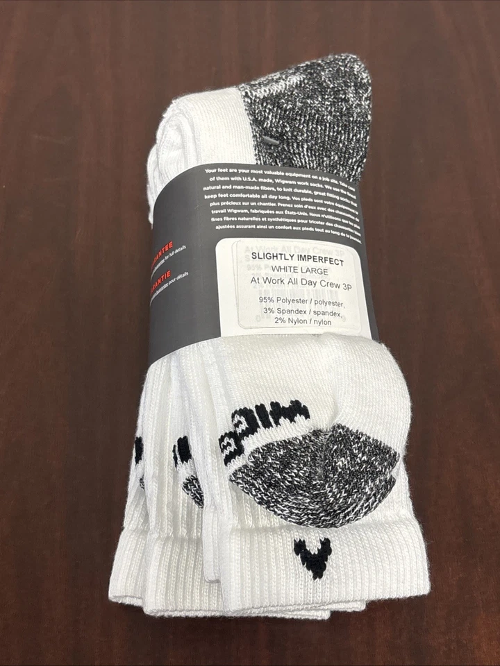 Носки мужские Wigwam At Work короткие носки упаковка 3 шт. белые большой размер 9-12 - Изображение 2 из 2