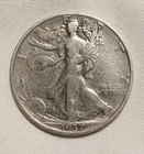 1937 S Walking Liberty Half Dollar- Cleaned