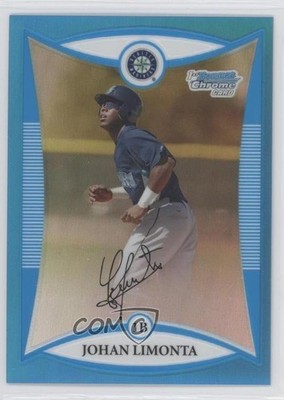2008 Bowman Chrome Prospects Blue Refractor 6/150 Johan Limonta #BCP237 0f6