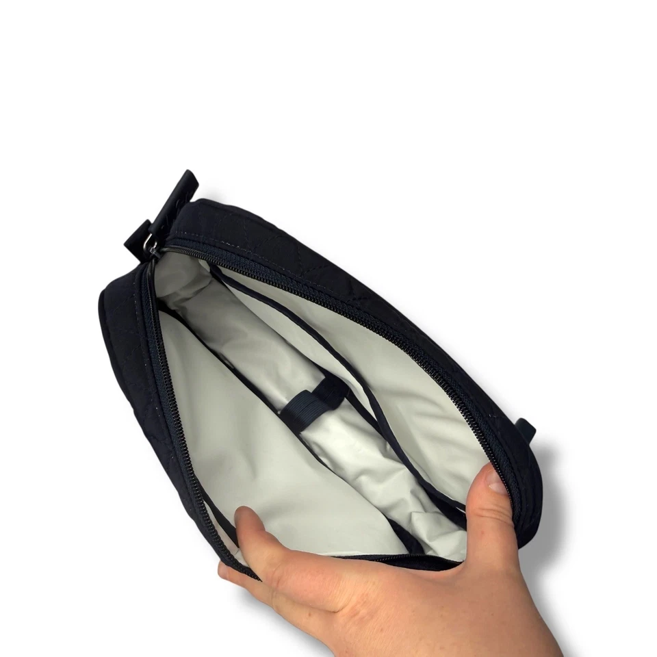 Vera Bradley Nuevo con Etiquetas Lilly Bolsa de Cosméticos Médicos Bolsa de Viaje con Cremallera Azul Marino Foto 3 de 4