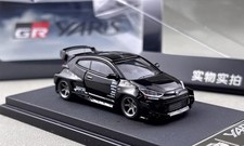 AL FUJI 1:64 Black GR Yaris Pandem Sports Model Diecast Collect Car 