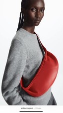 COS Authentic CROSSBODY - LEATHER Red Swing Sling Bag