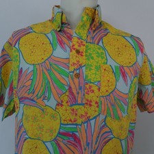 The Nutter Shirt S Tropical Pineapples Popover Short Sleeve Chubbies USA Made