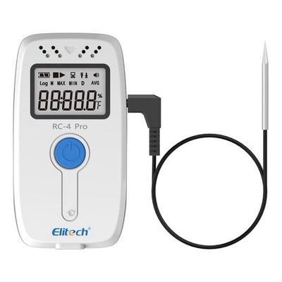 Elitech RC-4Pro Temperaturdatenlogger-Recorder mit externer Sonde -40 °F bis 185