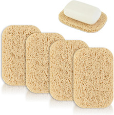 4 Pcs Soap Lifting Pad for Bar Soap Non-Slip Self Draining Soap Saver Pads