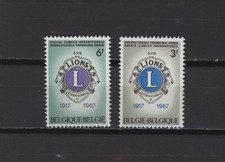 S57610 Belgium MNH 1967 Lions Club 2V