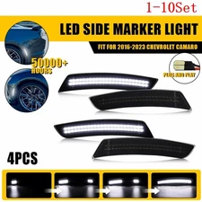 Dynamic Scan LED Fender Side Marker Light For 2016-2023 Chevrolet Camaro 1-10Set