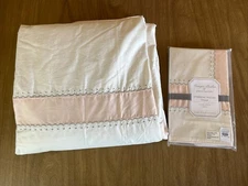 Pottery Barn Kids Monique Lhuillier Ethereal Pieced FULL / QUEEN Duvet & Sham