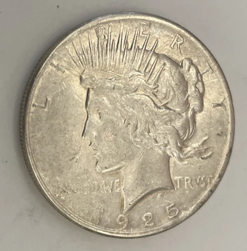 1925 Peace Silver Dollar Booming Luster, Very Choice BU/Melt Val=$69.30 w/$90 Ag