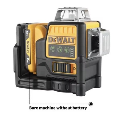 Laser Level 12 Lines 3 Sides 360 Degree Vertical 12V Battery With Charger