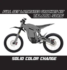 TALARIA STING Solid Color Change Gray Graphics Stickers Kit Wrap Skin Decals Set