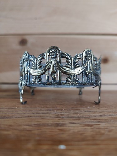 Dixie Cup Brass Ornate Counter Top Dispenser Soap Dish Tissue Cover Set Vintage - Picture 9 of 22