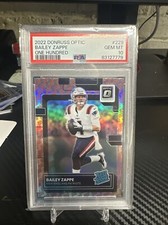 2022 Donruss Optic One Hundred Bailey Zappe Pop 2 Psa 10