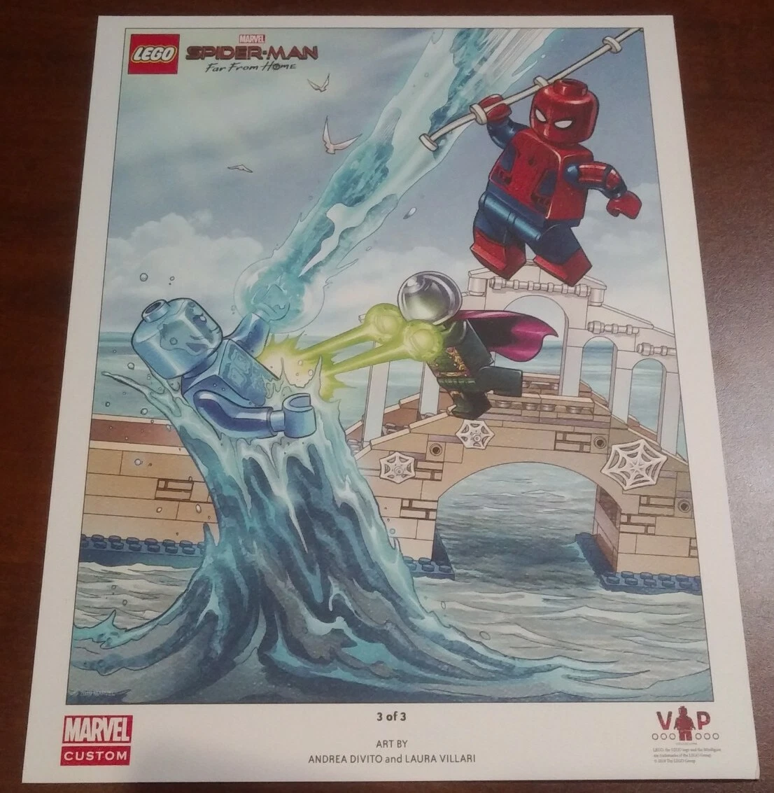 New VIP color LEGO Marvel Custom Art Print Spiderman Far from Home
