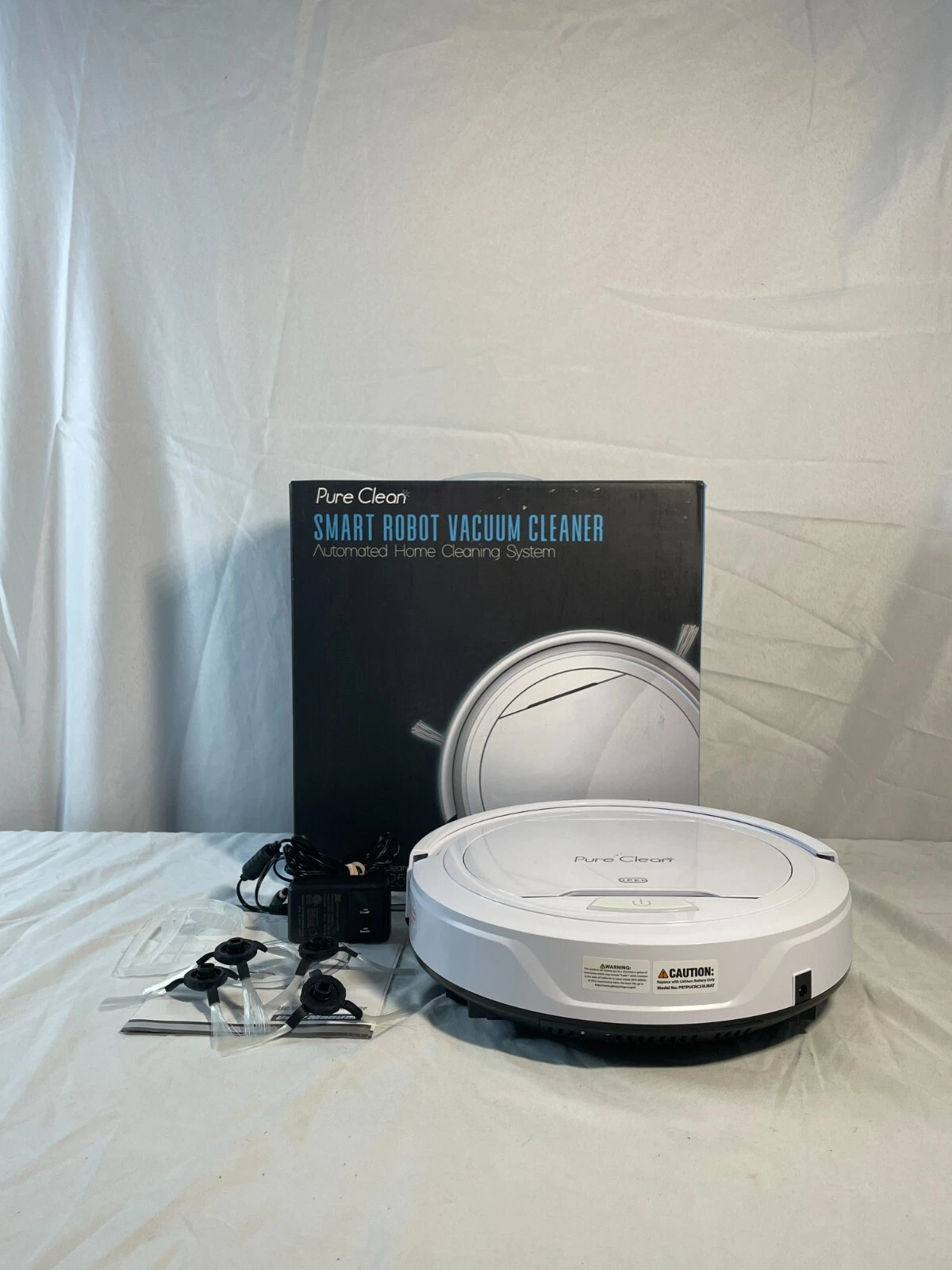 Pure Clean PUCRC25.25 White Automatic Smart Robotic Vacuum Cleaner