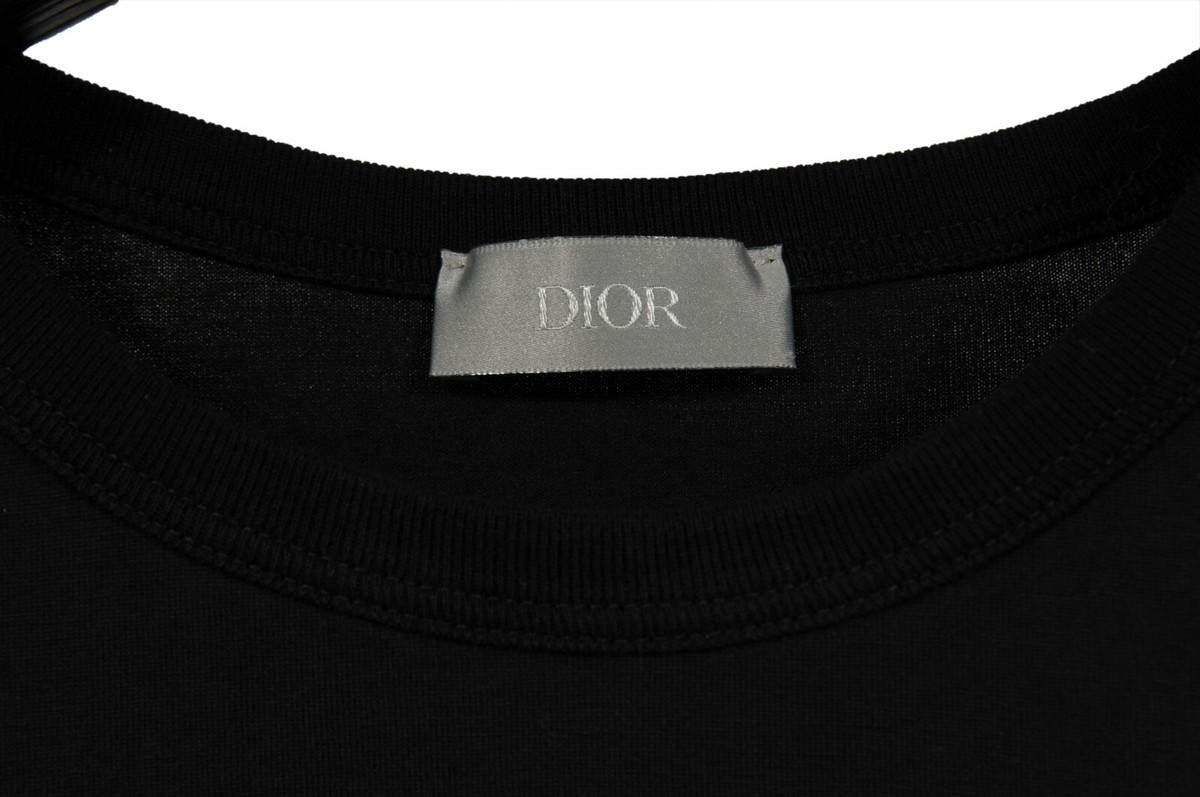 Dior Men SHAWN STUSSY Gradient Logo T Shirt Size Large Black Dior Men SHAWN STUSSY Gradient Logo T Shirt Size Large Black