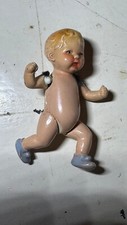 Two Pre-War Composition Baby Dolls. Boy and Girl.